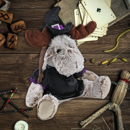 SUPER SOFT PLUSH WITH CLOTHES - MOOSE WITCH DRESS UP