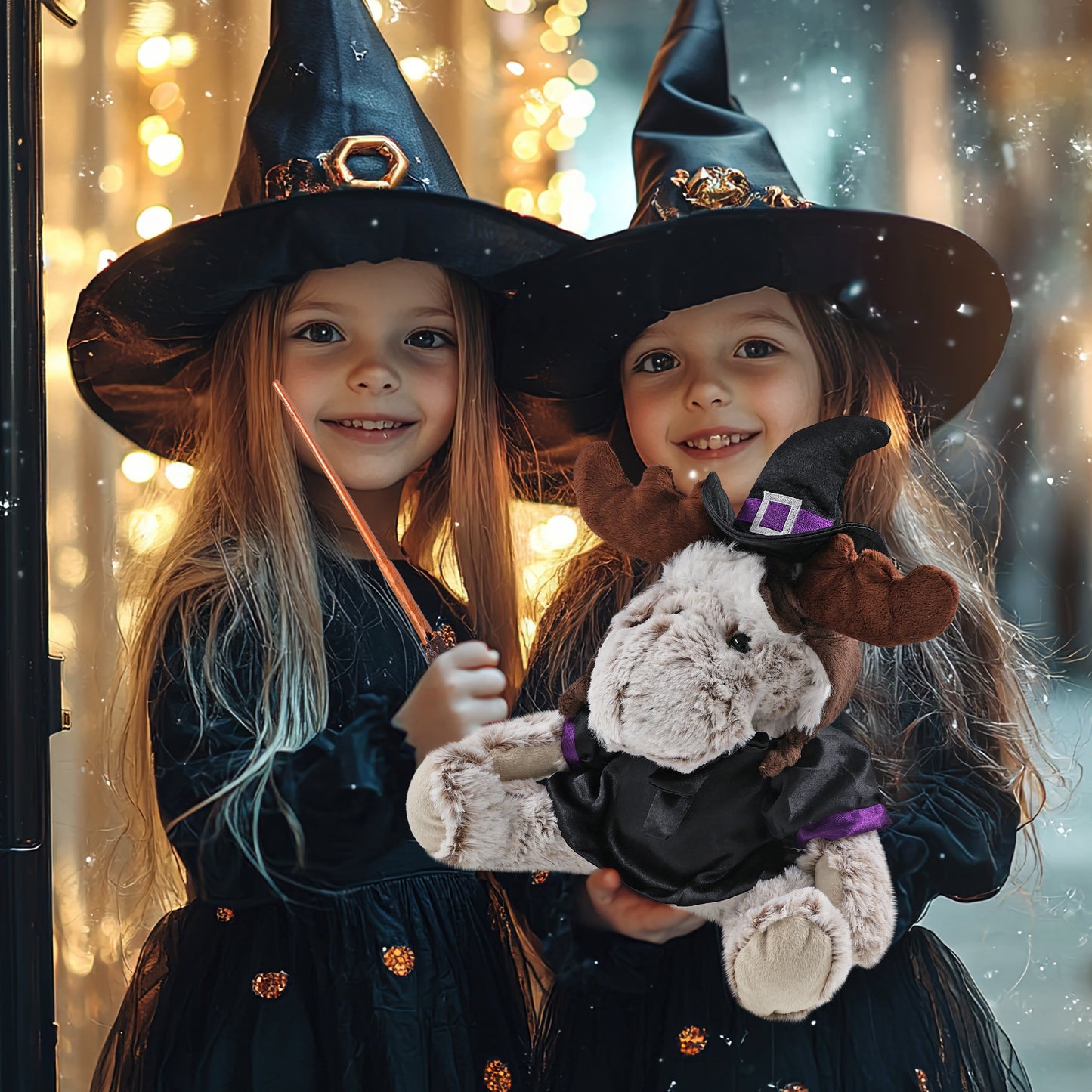 SUPER SOFT PLUSH WITH CLOTHES - MOOSE WITCH DRESS UP