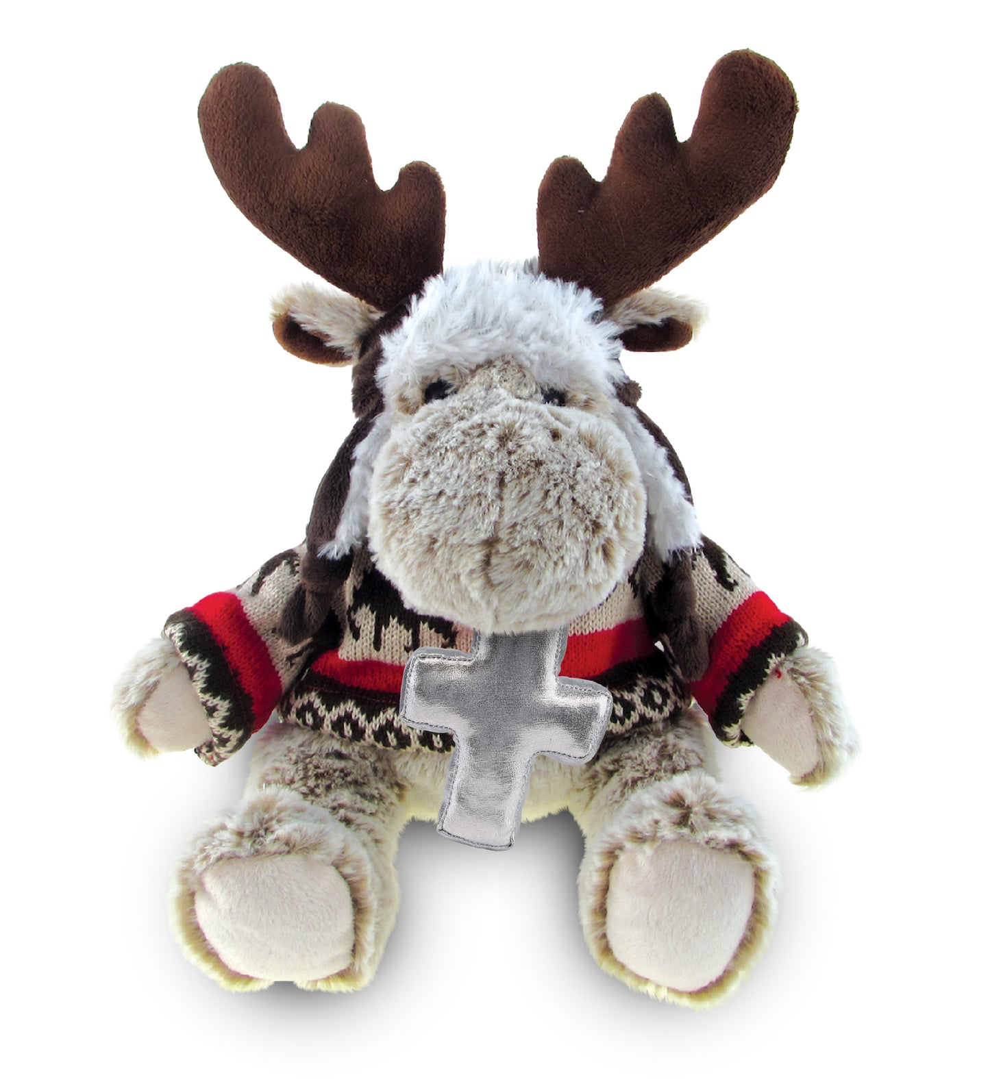 PLUSH CROSS - SUPER SOFT PLUSH WITH CLOTHES - MOOSE