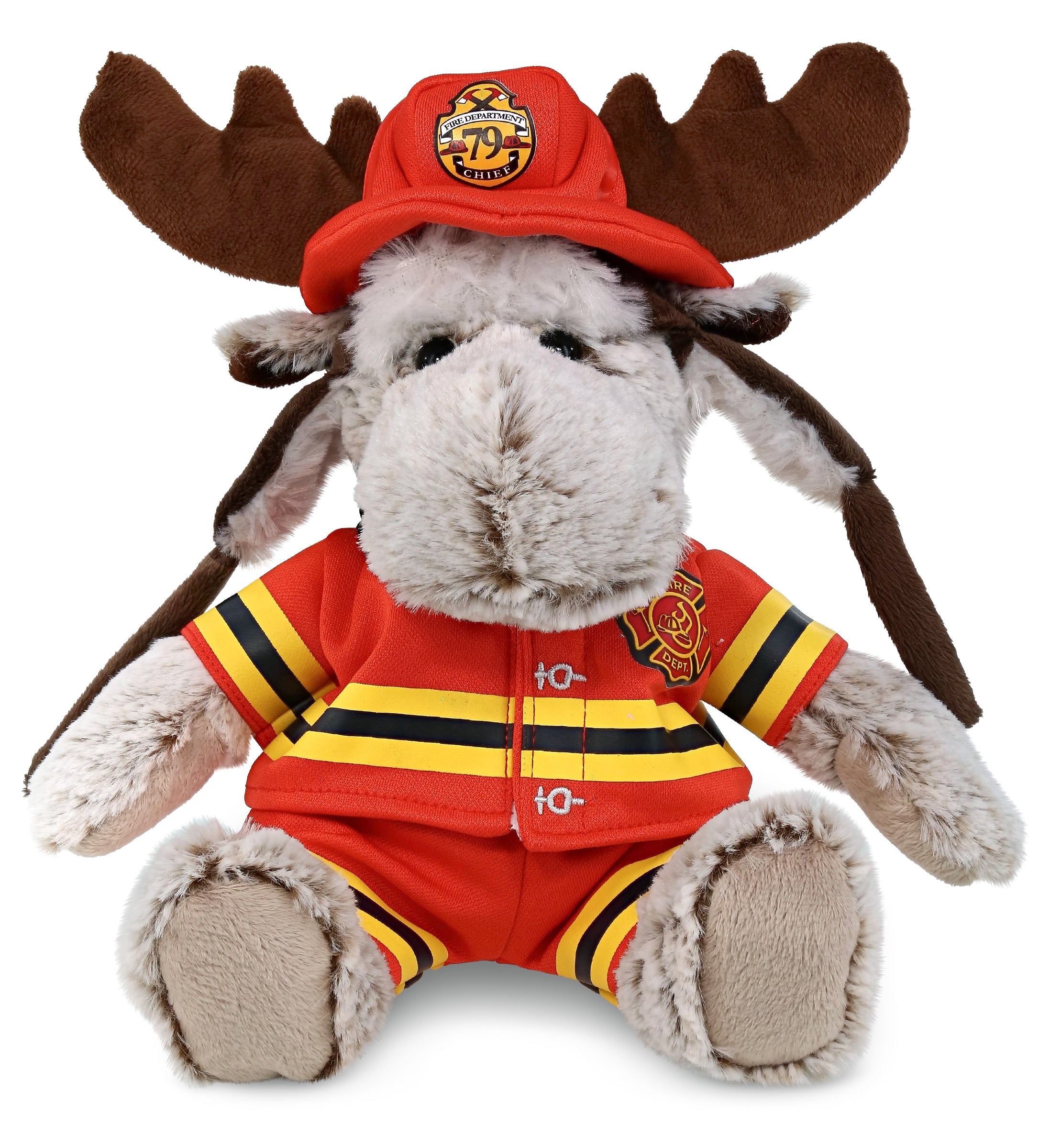 PLUSH FIREMAN - SUPER SOFT PLUSH WITH CLOTHES - MOOSE