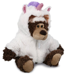 PLUSH UNICORN - SUPER SOFT PLUSH WITH CLOTHES - GRIZZLY BEAR