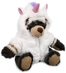 PLUSH UNICORN - SUPER SOFT PLUSH WITH CLOTHES - BLACK BEAR