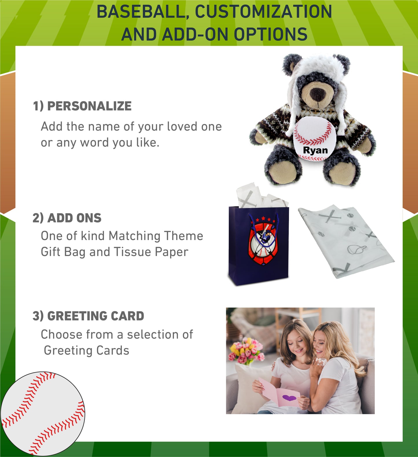 SUPER SOFT PLUSH WITH CLOTHES - BLACK BEAR WITH BASEBALL PLUSH