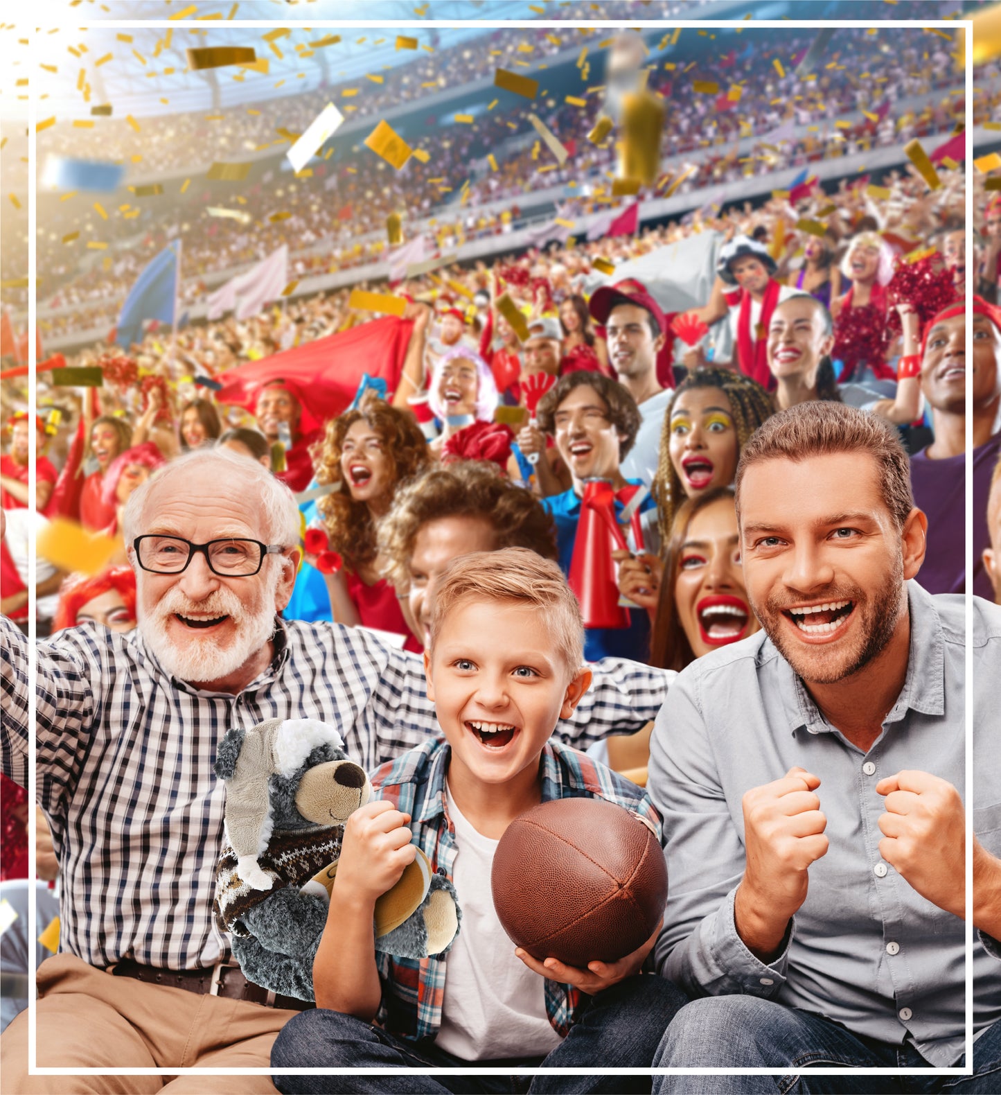 SUPER SOFT PLUSH WITH CLOTHES - BLACK BEAR WITH FOOTBALL PLUSH
