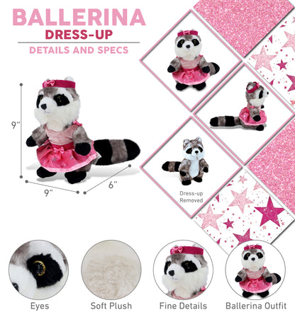 SUPER SOFT PLUSH - RACCOON Ballerina
