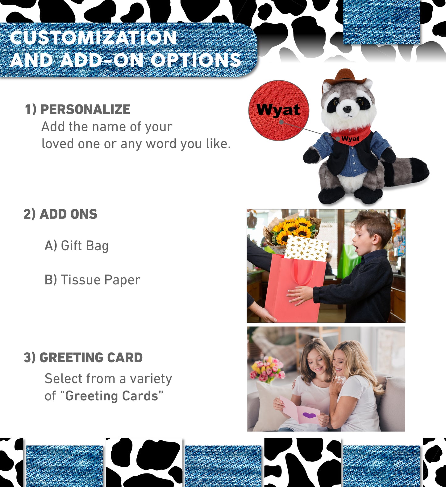 SUPER SOFT PLUSH - RACCOON COWBOY DRESS UP