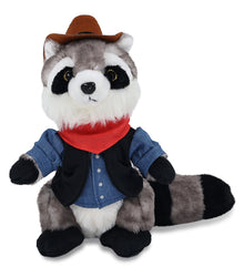 SUPER SOFT PLUSH - RACCOON COWBOY DRESS UP
