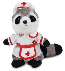 SUPER SOFT PLUSH - RACCOON NURSE DRESS UP