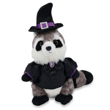 SUPER SOFT PLUSH - RACCOON WITH WITCH DRESS UP
