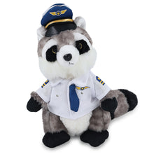 SUPER SOFT PLUSH - RACCOON WITH PILOT DRESS UP