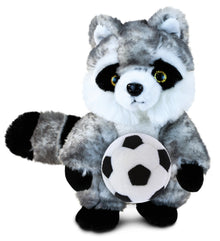 SUPER SOFT PLUSH - RACCOON WITH SOCCER PLUSH