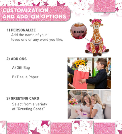 SUPER SOFT PLUSH - WILD SMALL GIRAFFE Ballerina