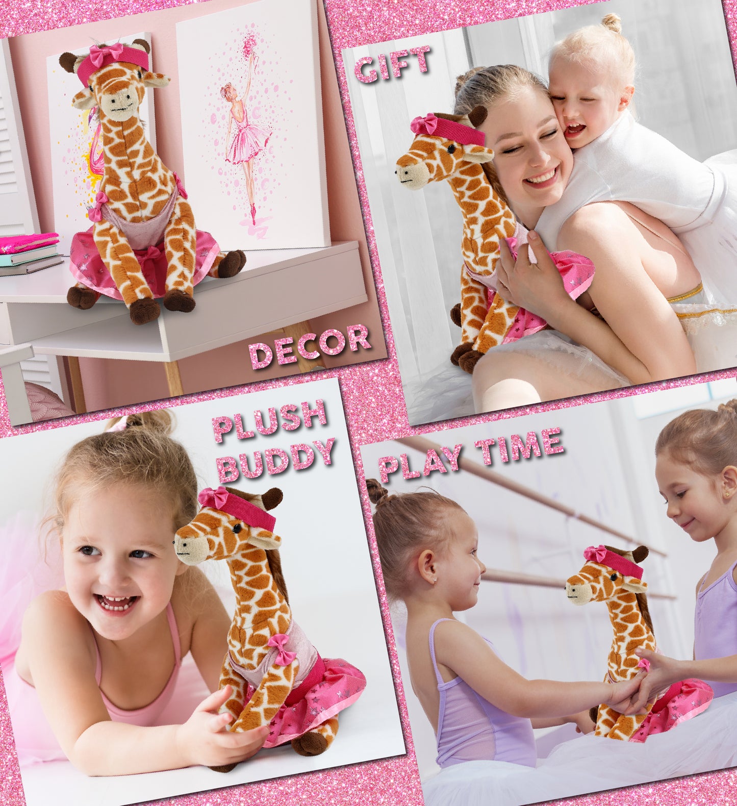 SUPER SOFT PLUSH - WILD SMALL GIRAFFE Ballerina