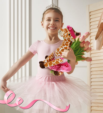 SUPER SOFT PLUSH - WILD SMALL GIRAFFE Ballerina