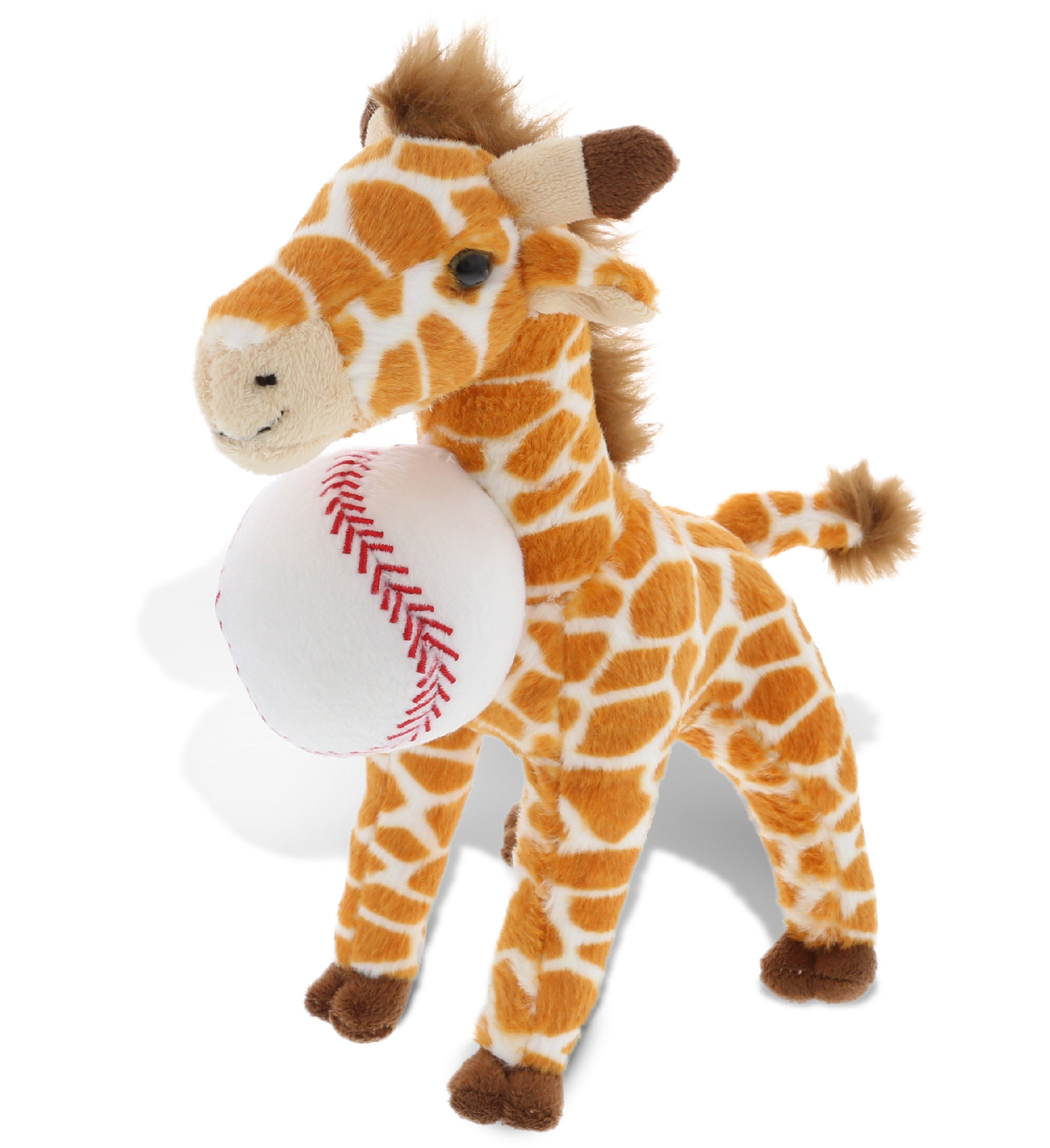 PLUSH BASEBALL - SUPER SOFT PLUSH - WILD SMALL GIRAFFE