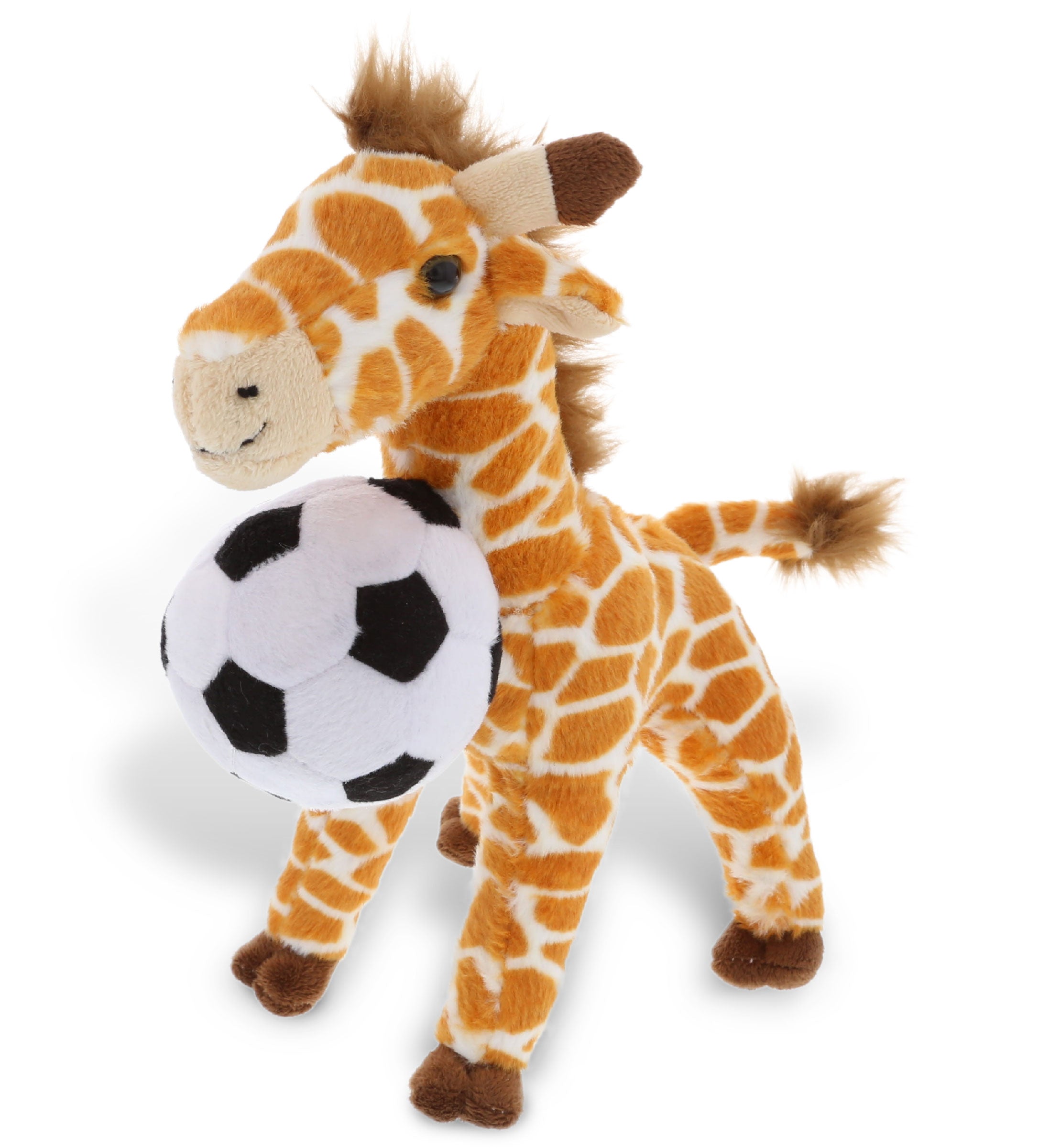 PLUSH SOCCER BALL - SUPER SOFT PLUSH - WILD SMALL GIRAFFE