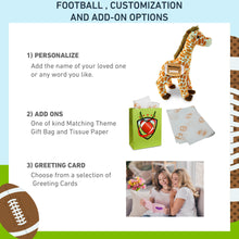 SUPER SOFT PLUSH - WILD LARGE GIRAFFE WITH FOOTBALL PLUSH