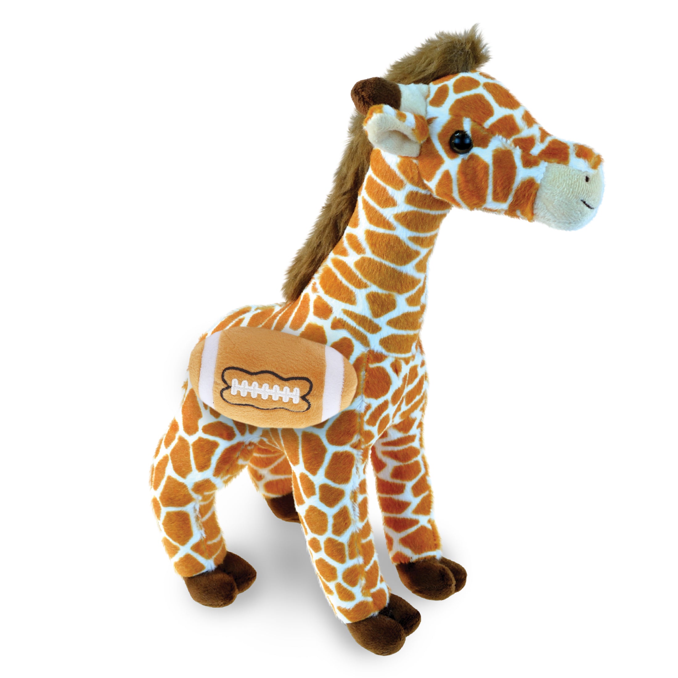 SUPER SOFT PLUSH - WILD LARGE GIRAFFE WITH FOOTBALL PLUSH