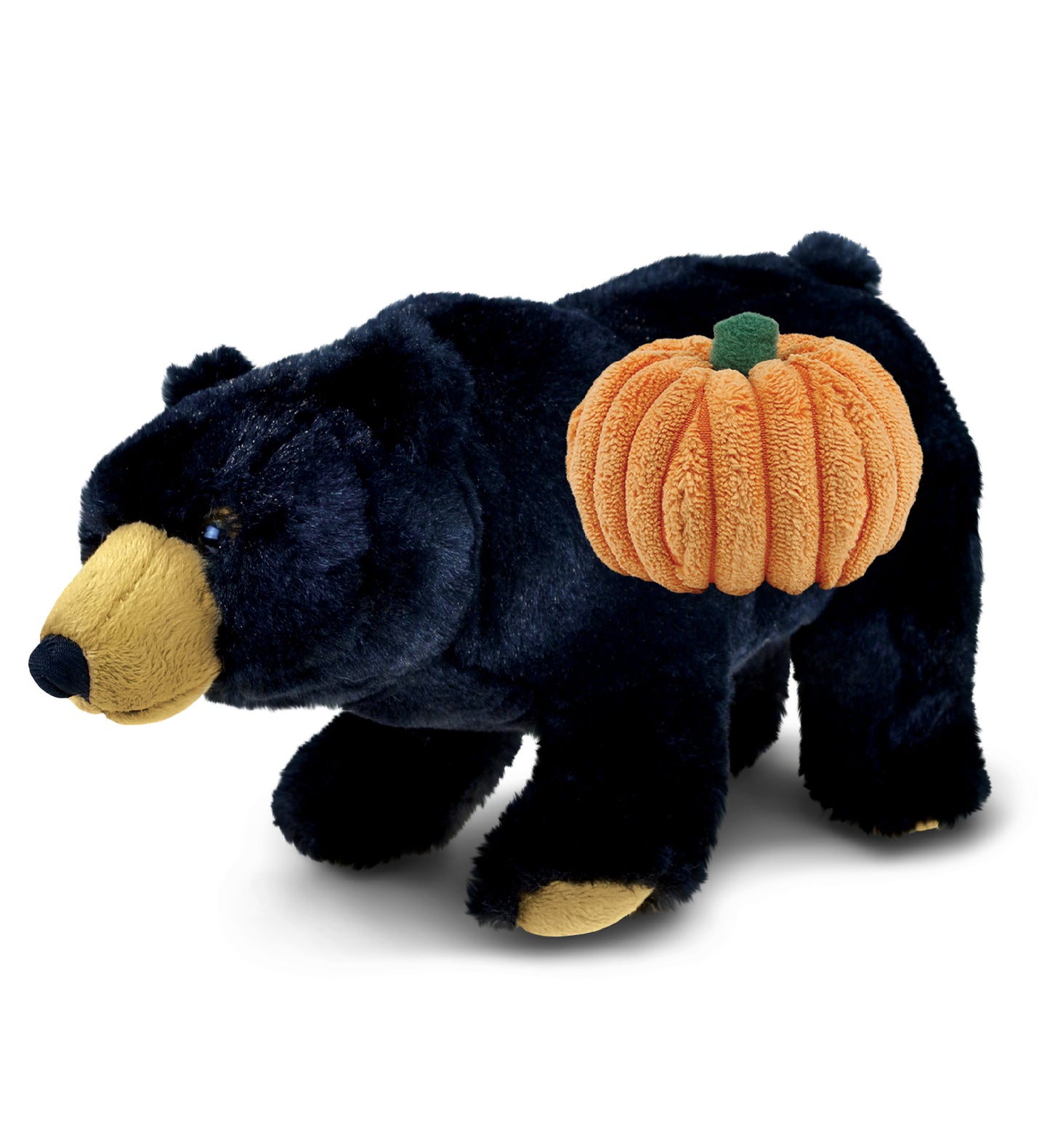 PLUSH PUMPKIN - SUPER SOFT PLUSH - WILD SMALL BLACK BEAR