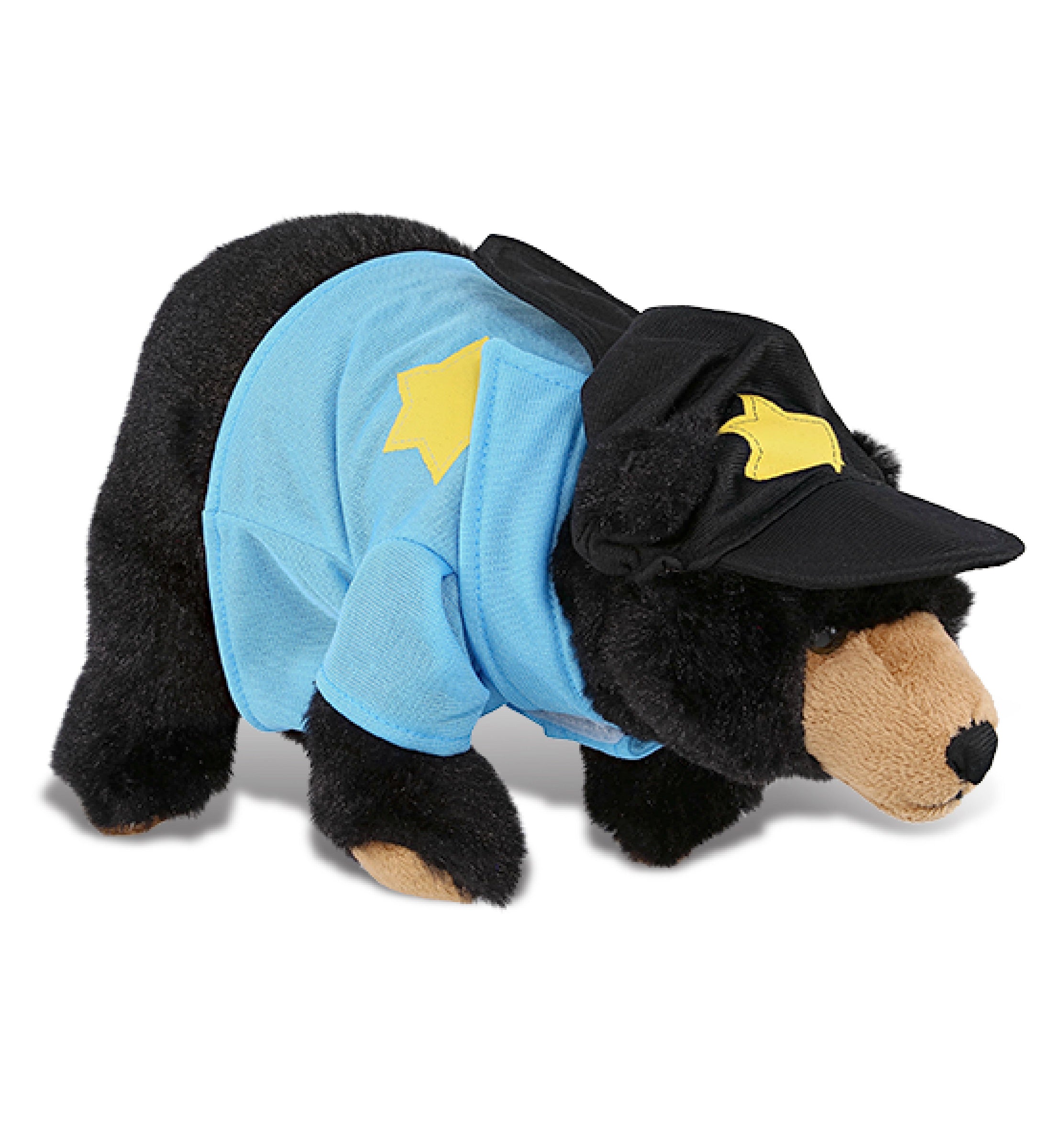 PLUSH POLICE - SUPER SOFT PLUSH - WILD SMALL BLACK BEAR