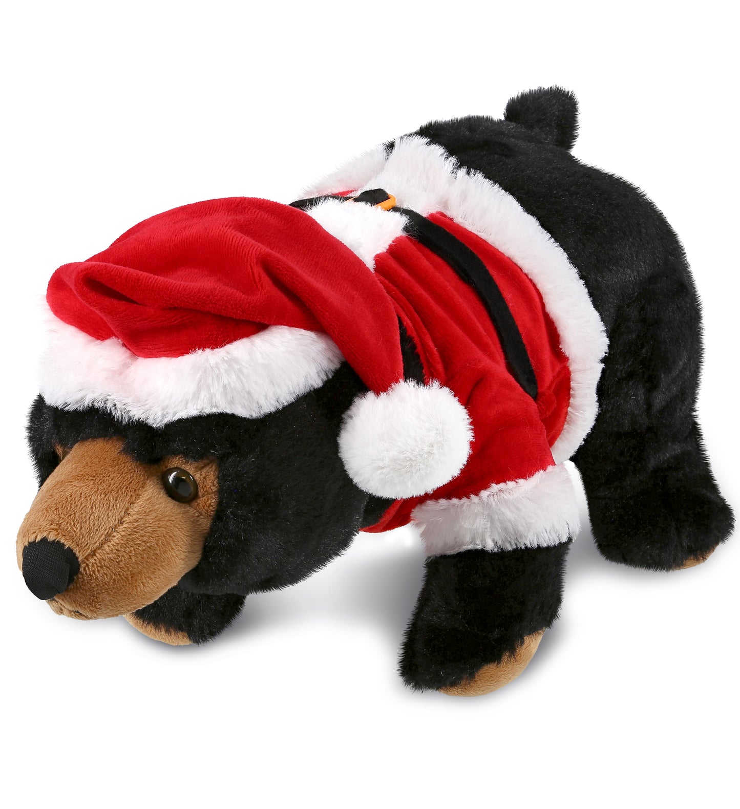 PLUSH SANTA - SUPER SOFT PLUSH - WILD LARGE BLACK BEAR