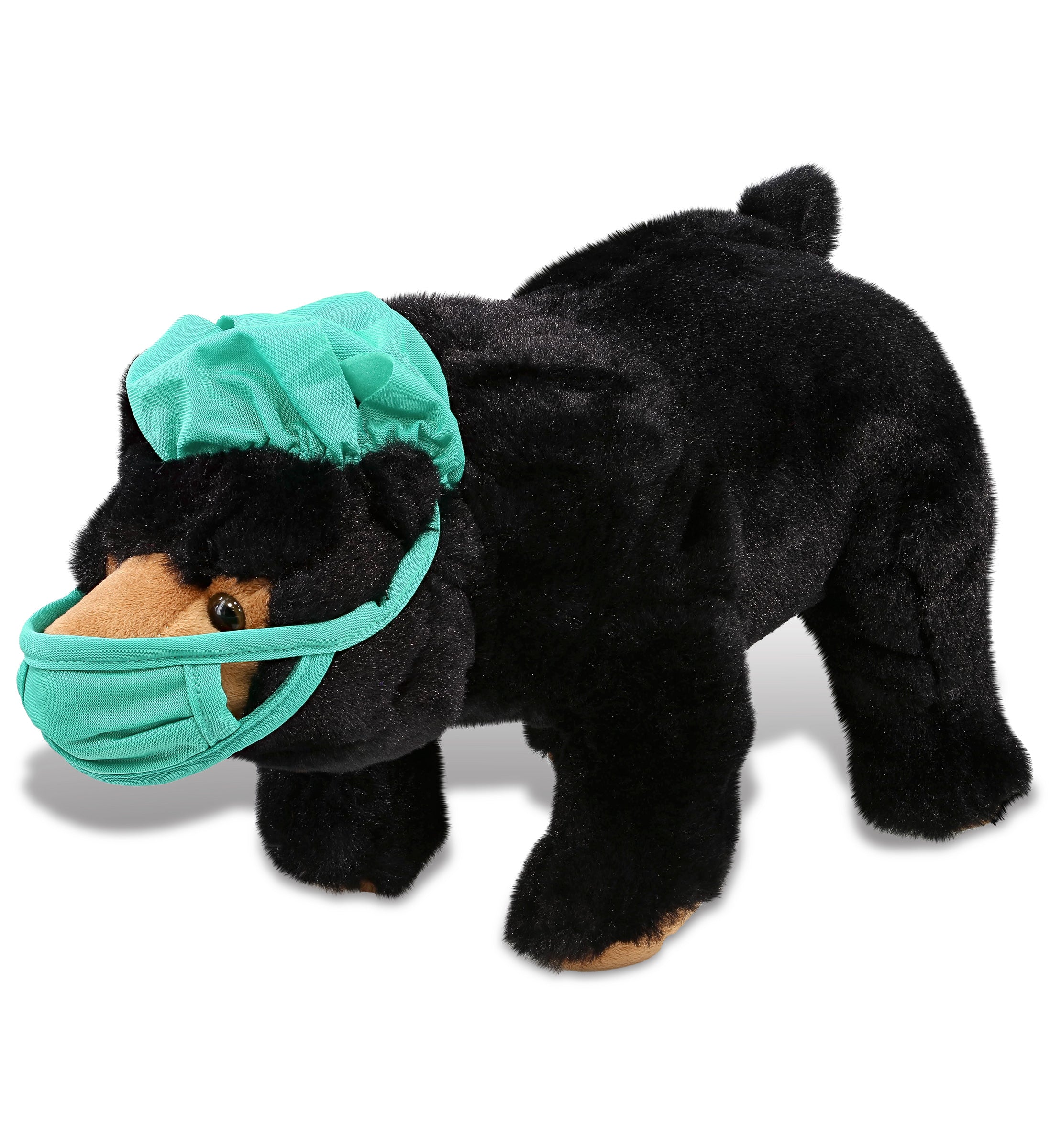 PLUSH DOCTOR - SUPER SOFT PLUSH - WILD LARGE BLACK BEAR