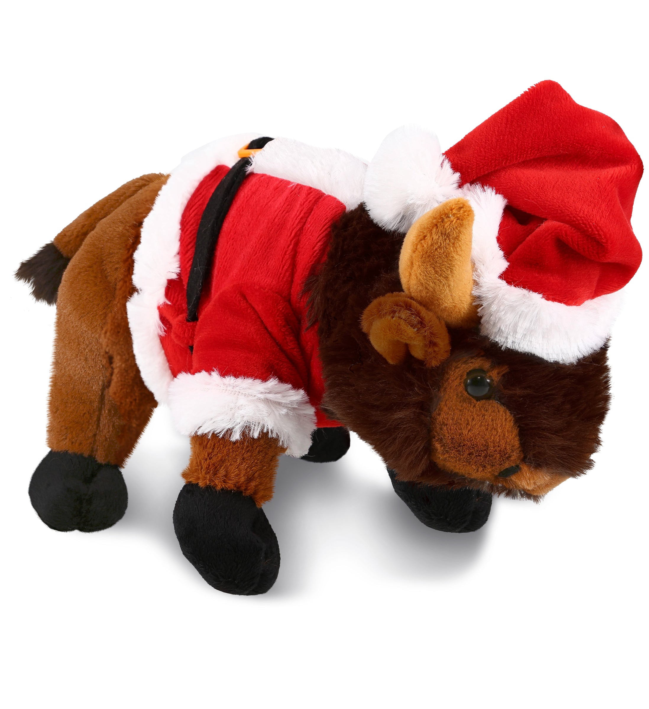 PLUSH SANTA - SUPER SOFT PLUSH - WILD SMALL BUFFALO