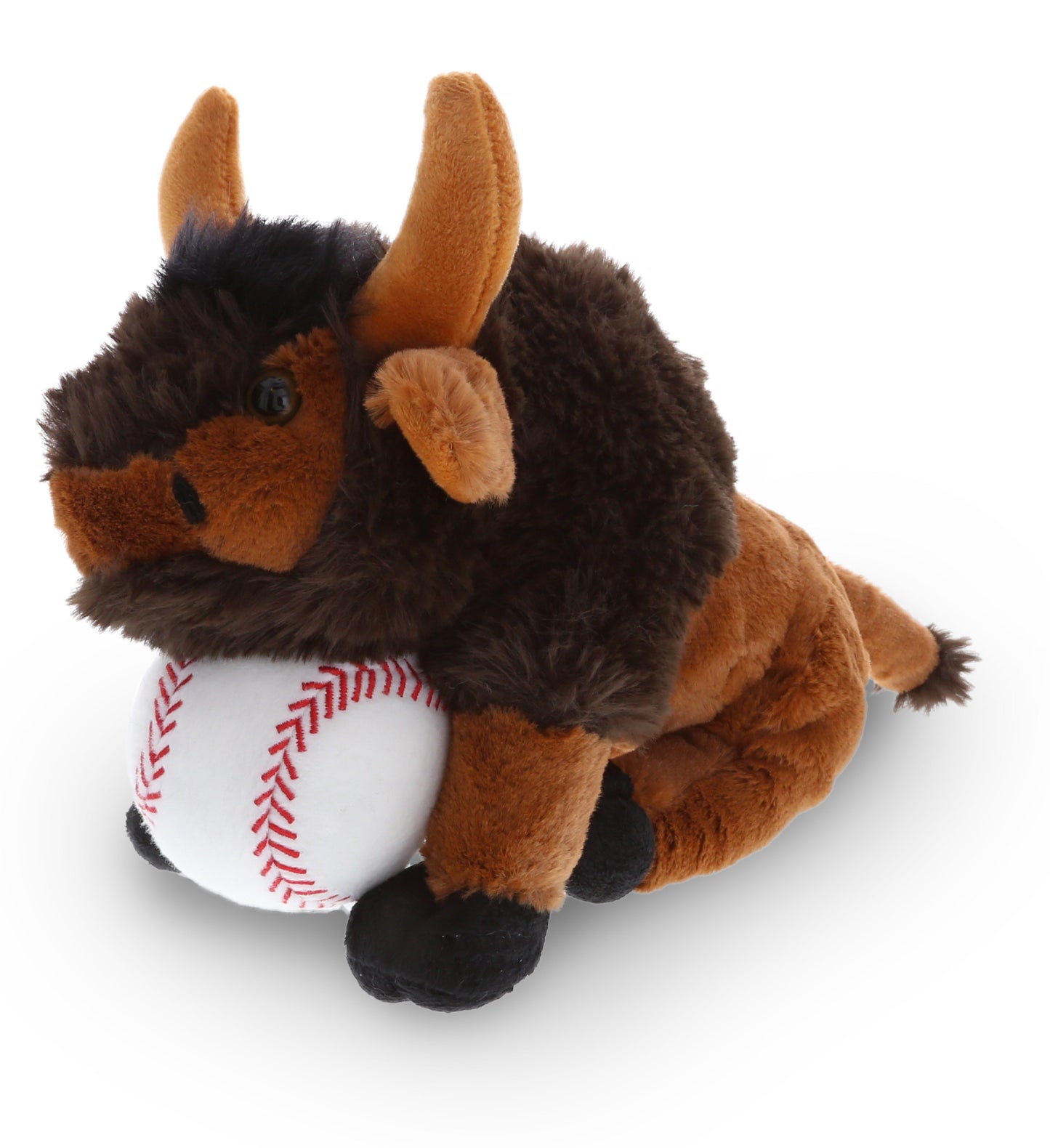 PLUSH BASEBALL - SUPER SOFT PLUSH - WILD SMALL BUFFALO