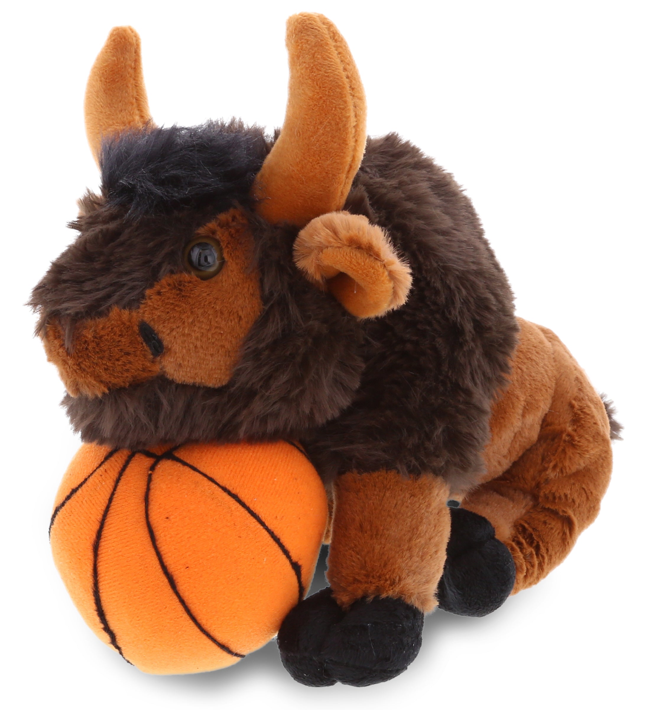 PLUSH BASKETBALL - SUPER SOFT PLUSH - WILD SMALL BUFFALO
