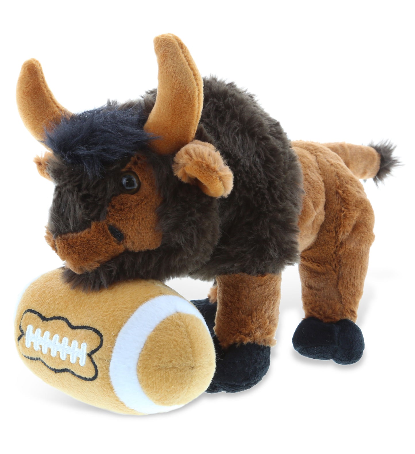 PLUSH FOOTBALL - SUPER SOFT PLUSH - WILD SMALL BUFFALO