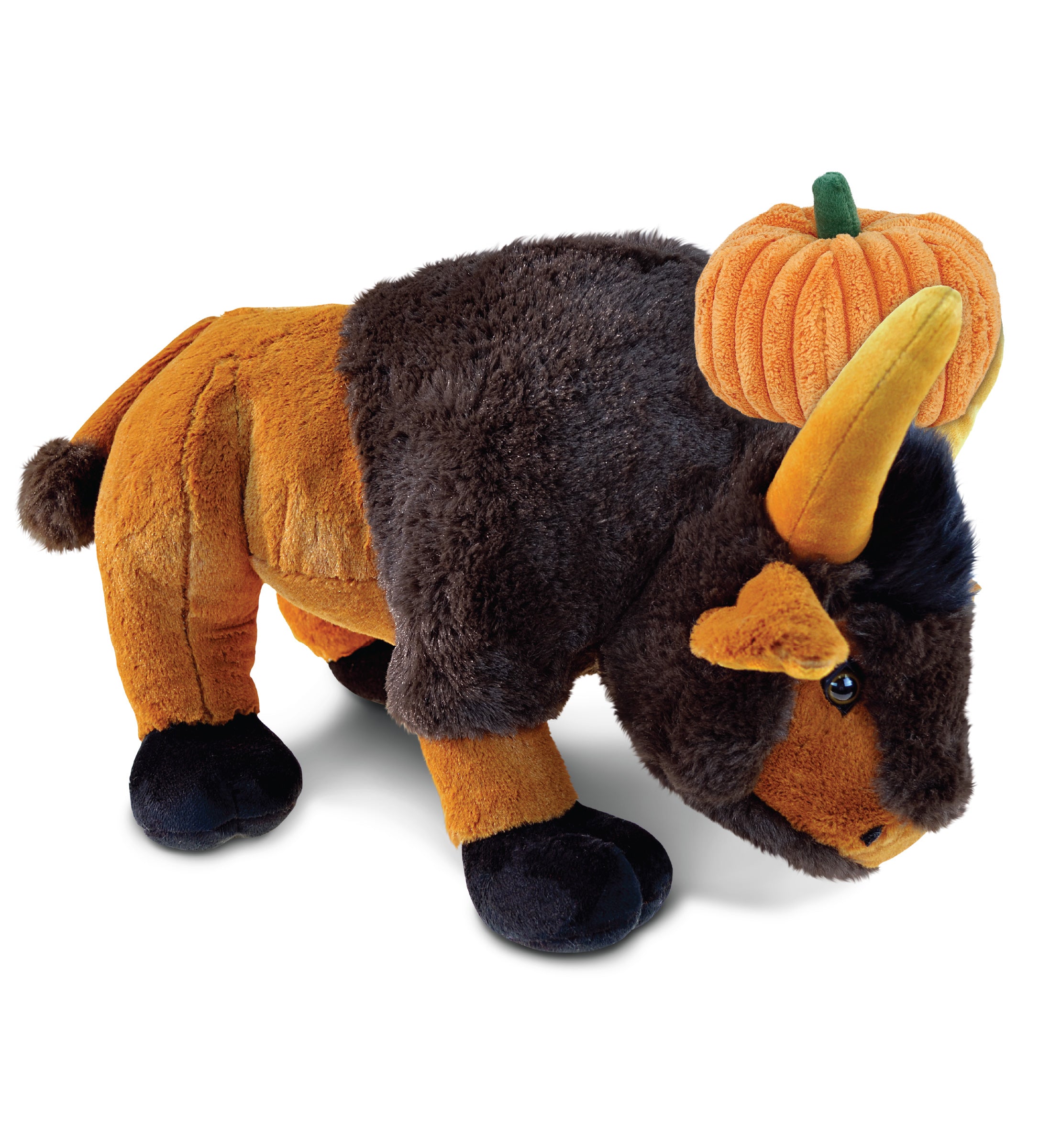 PLUSH PUMPKIN - SUPER SOFT PLUSH - WILD LARGE BUFFALO XL