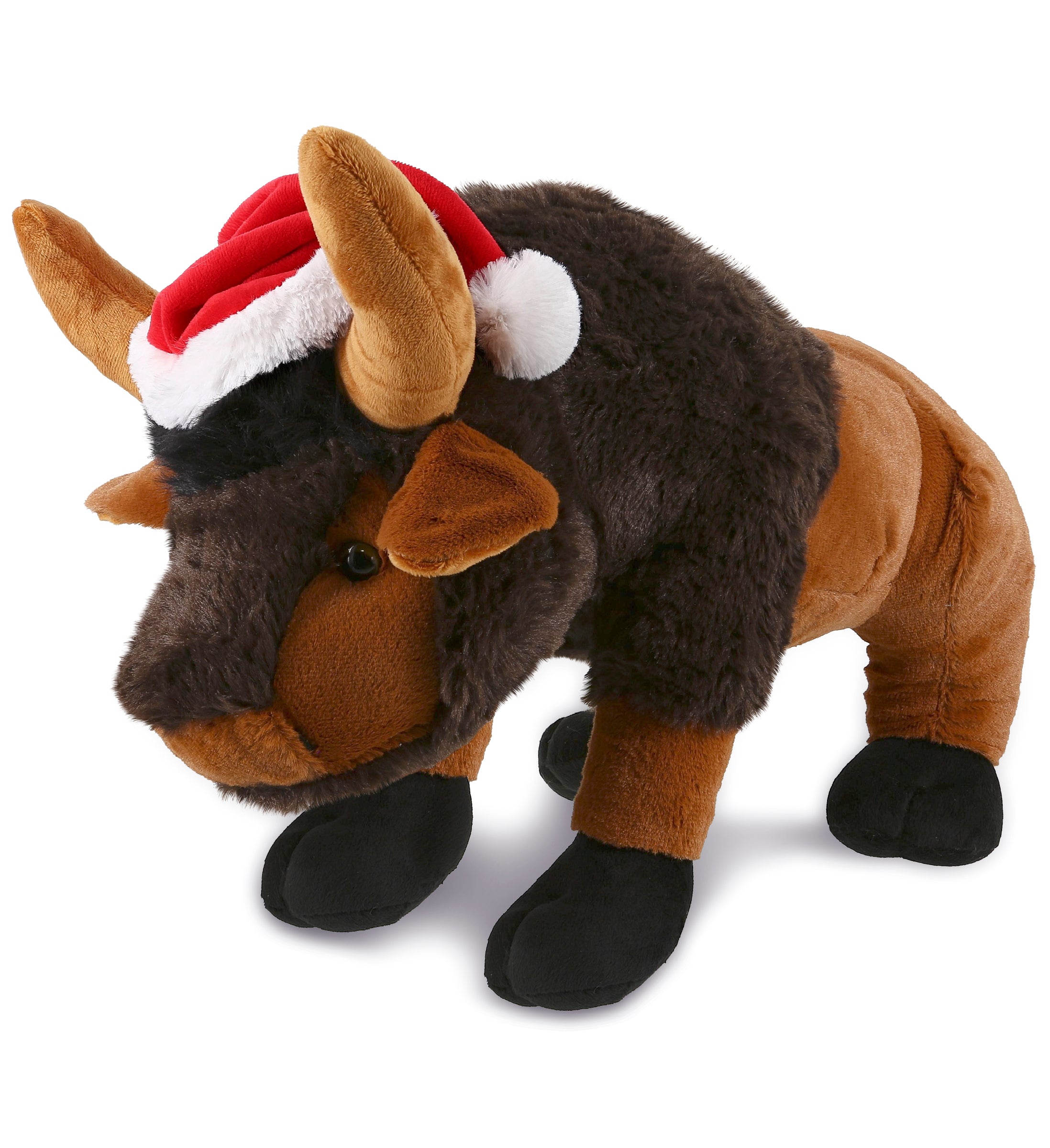 PLUSH SANTA - SUPER SOFT PLUSH - WILD LARGE BUFFALO XL