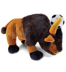 SUPER SOFT PLUSH - WILD LARGE BUFFALO XL WITH SOCCER PLUSH