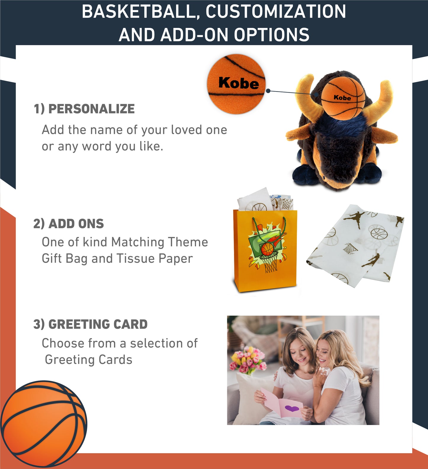 SUPER SOFT PLUSH - WILD LARGE BUFFALO XL WITH BASKETBALL PLUSH