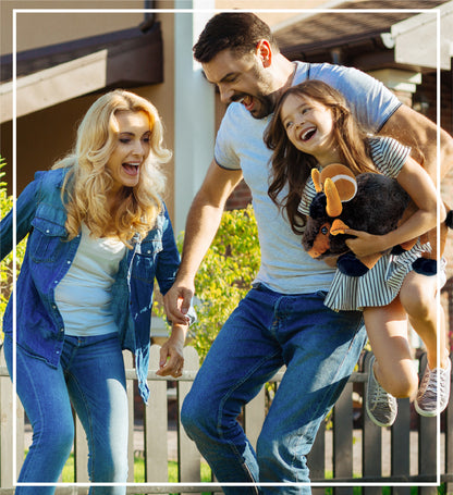 SUPER SOFT PLUSH - WILD LARGE BUFFALO XL WITH FOOTBALL PLUSH