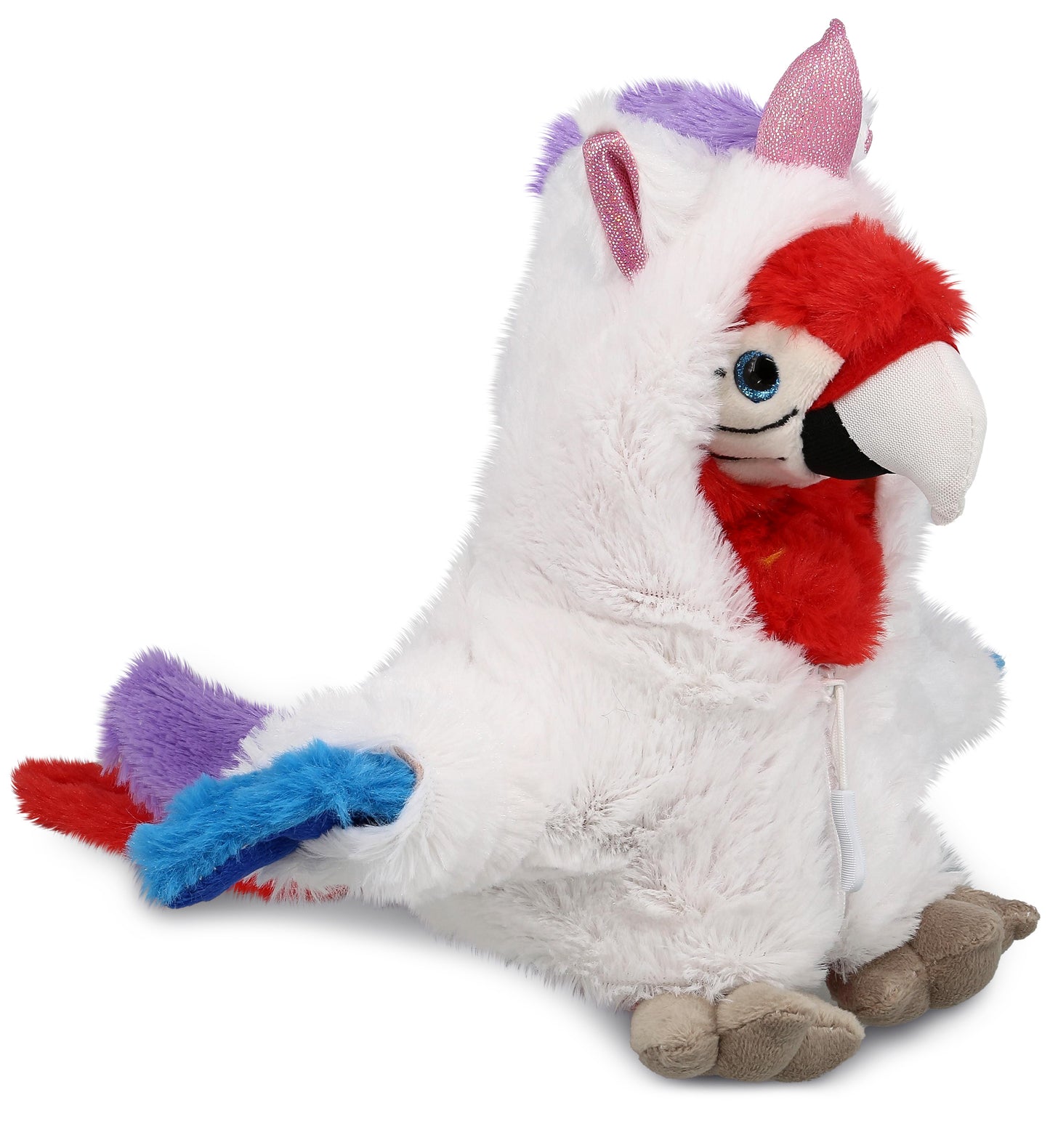 PLUSH UNICORN - SUPER SOFT PLUSH - RED PARROT