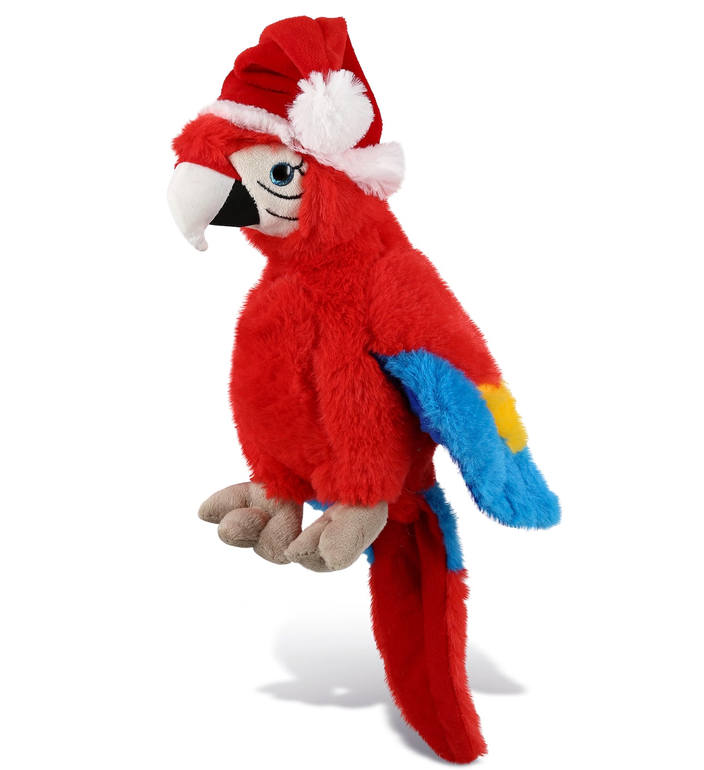 PLUSH SANTA - SUPER SOFT PLUSH - RED PARROT