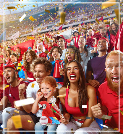 SUPER SOFT PLUSH - RED PARROT WITH BASEBALL PLUSH