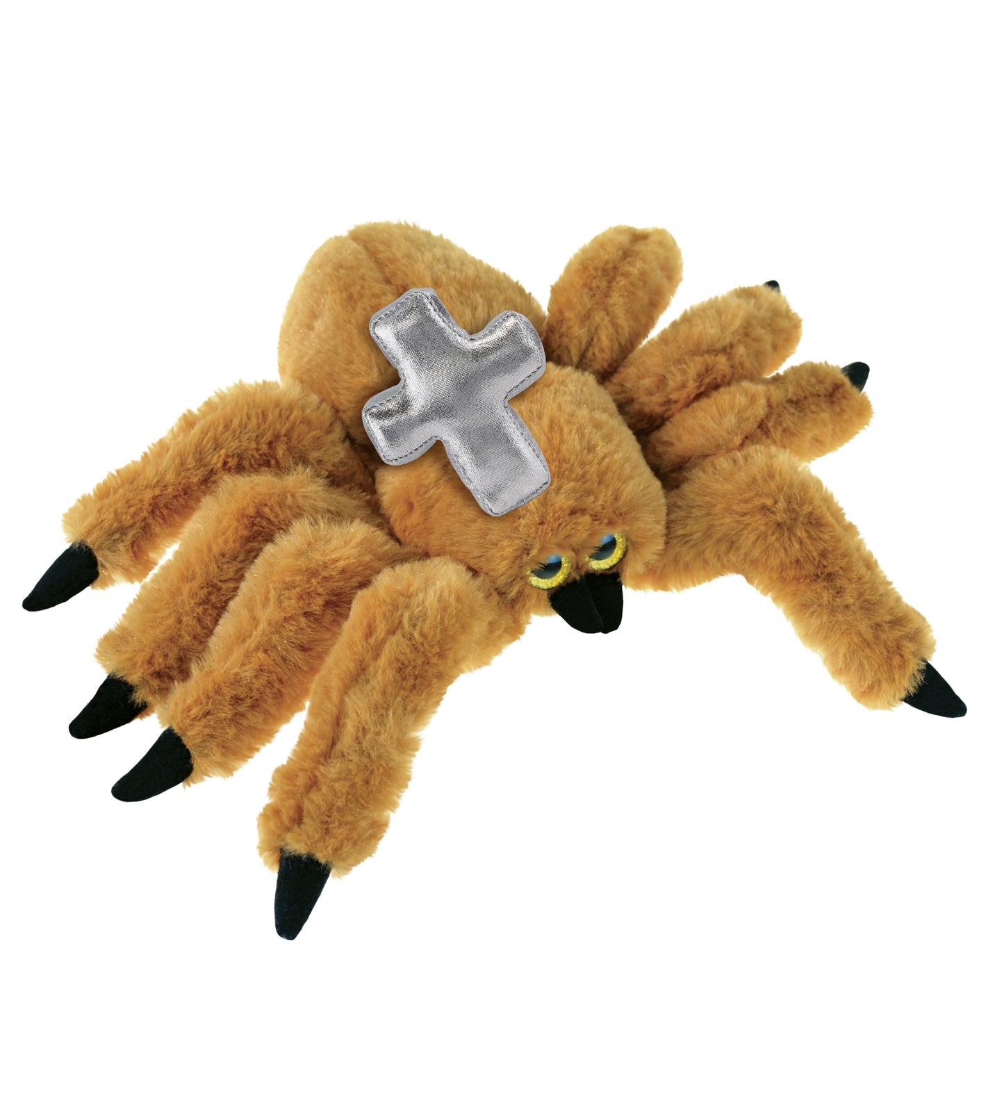 PLUSH CROSS - SUPER SOFT PLUSH - BROWN SPIDER