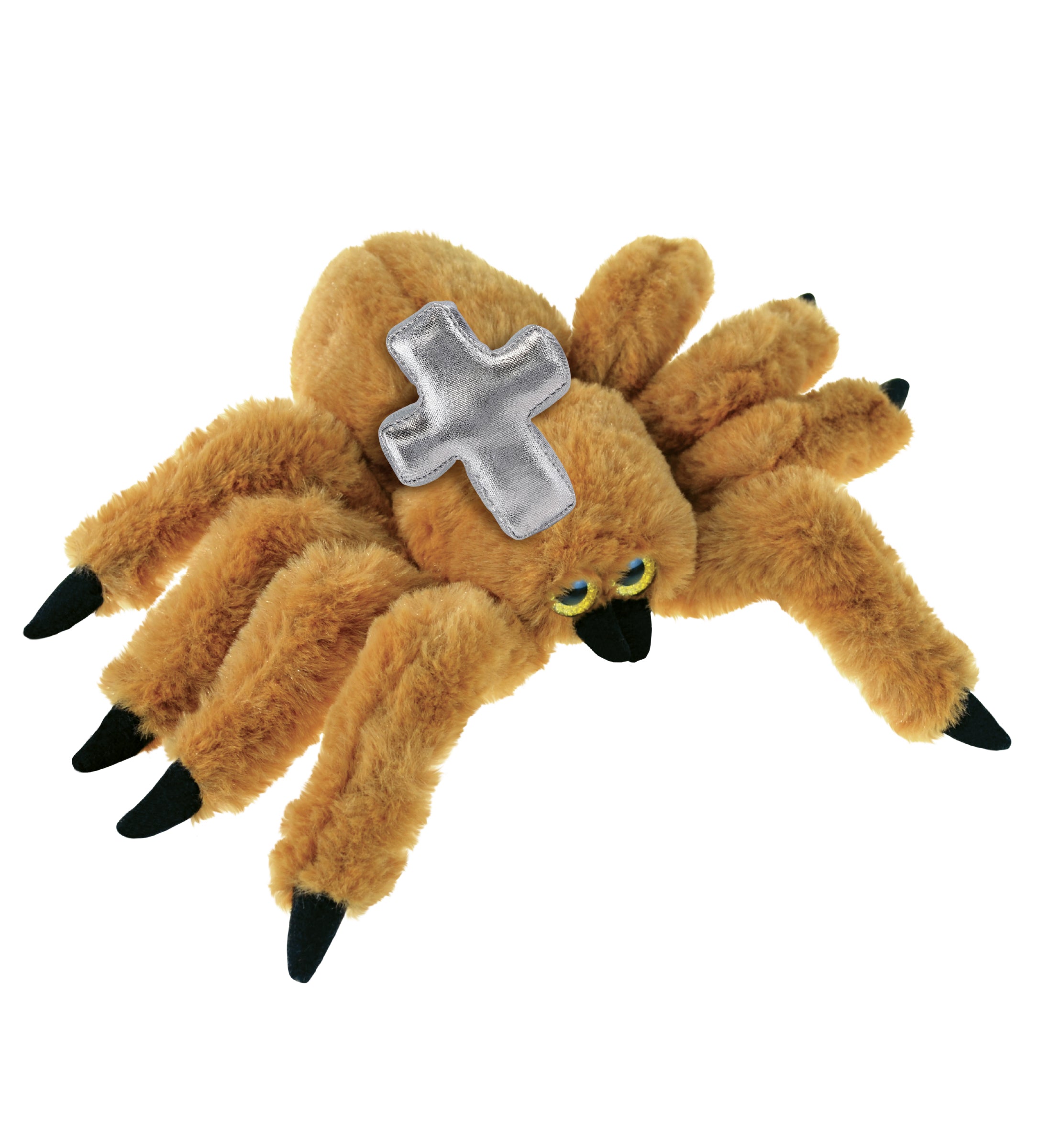 PLUSH CROSS - SUPER SOFT PLUSH - BROWN SPIDER