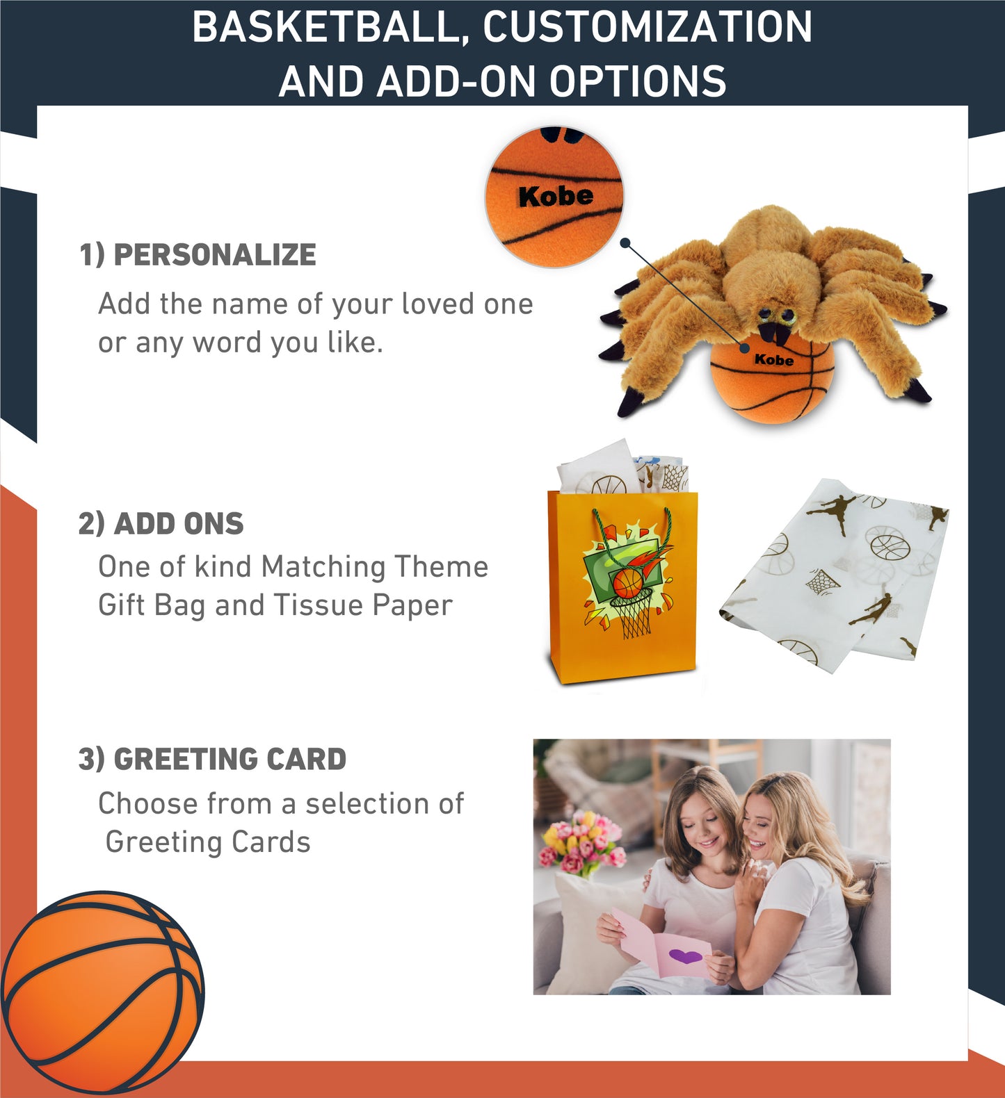 SUPER SOFT PLUSH - BROWN SPIDER WITH BASKETBALL PLUSH