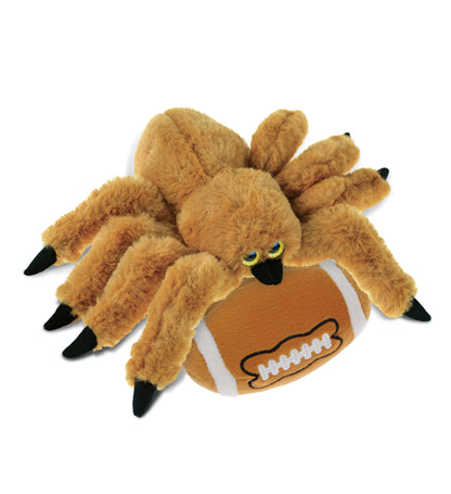 SUPER SOFT PLUSH - BROWN SPIDER WITH FOOTBALL PLUSH