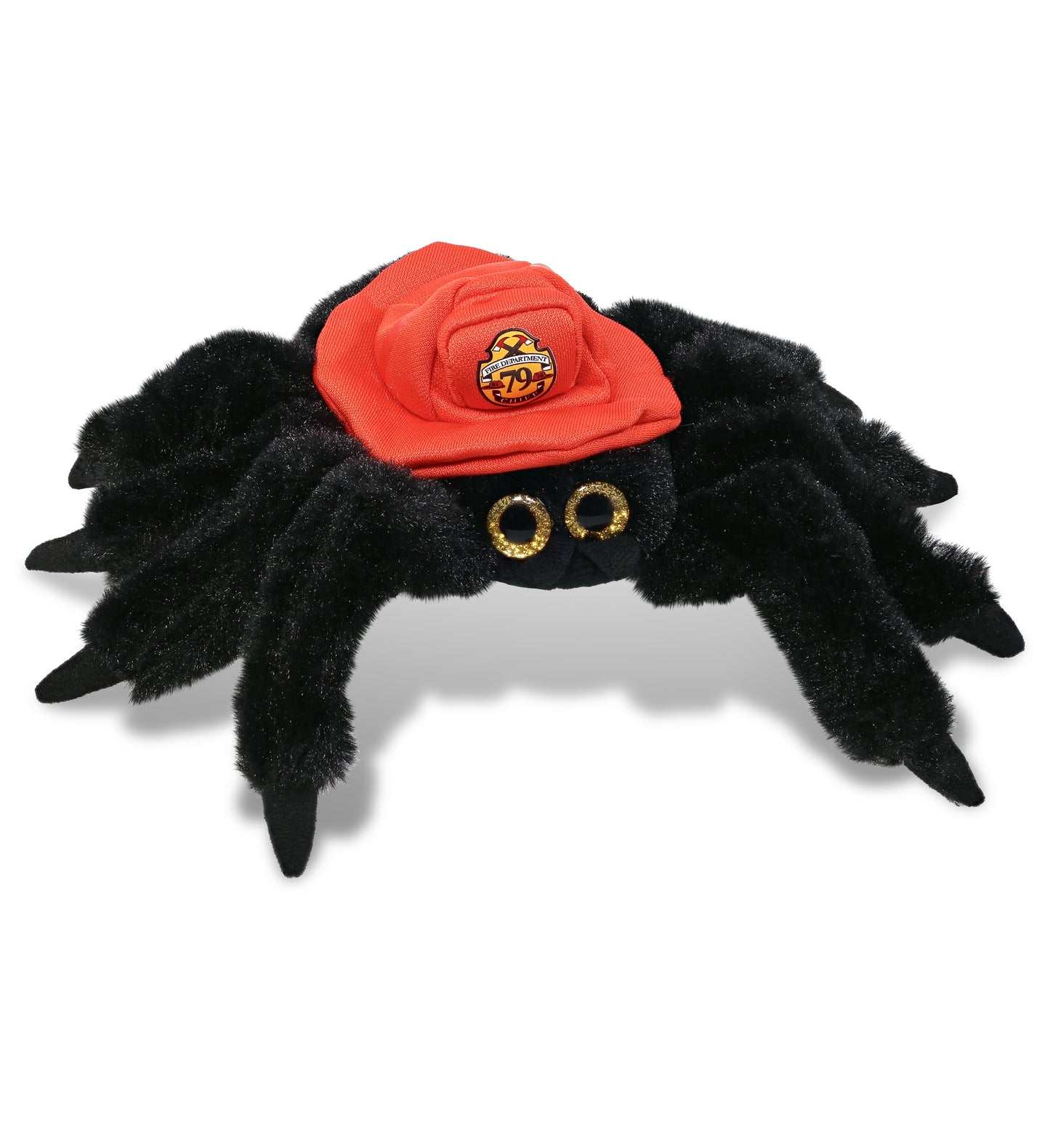 PLUSH FIREMAN - SUPER SOFT PLUSH - BLACK SPIDER
