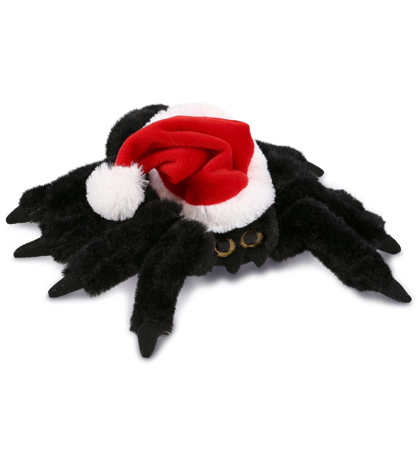 PLUSH SANTA - SUPER SOFT PLUSH - BLACK SPIDER