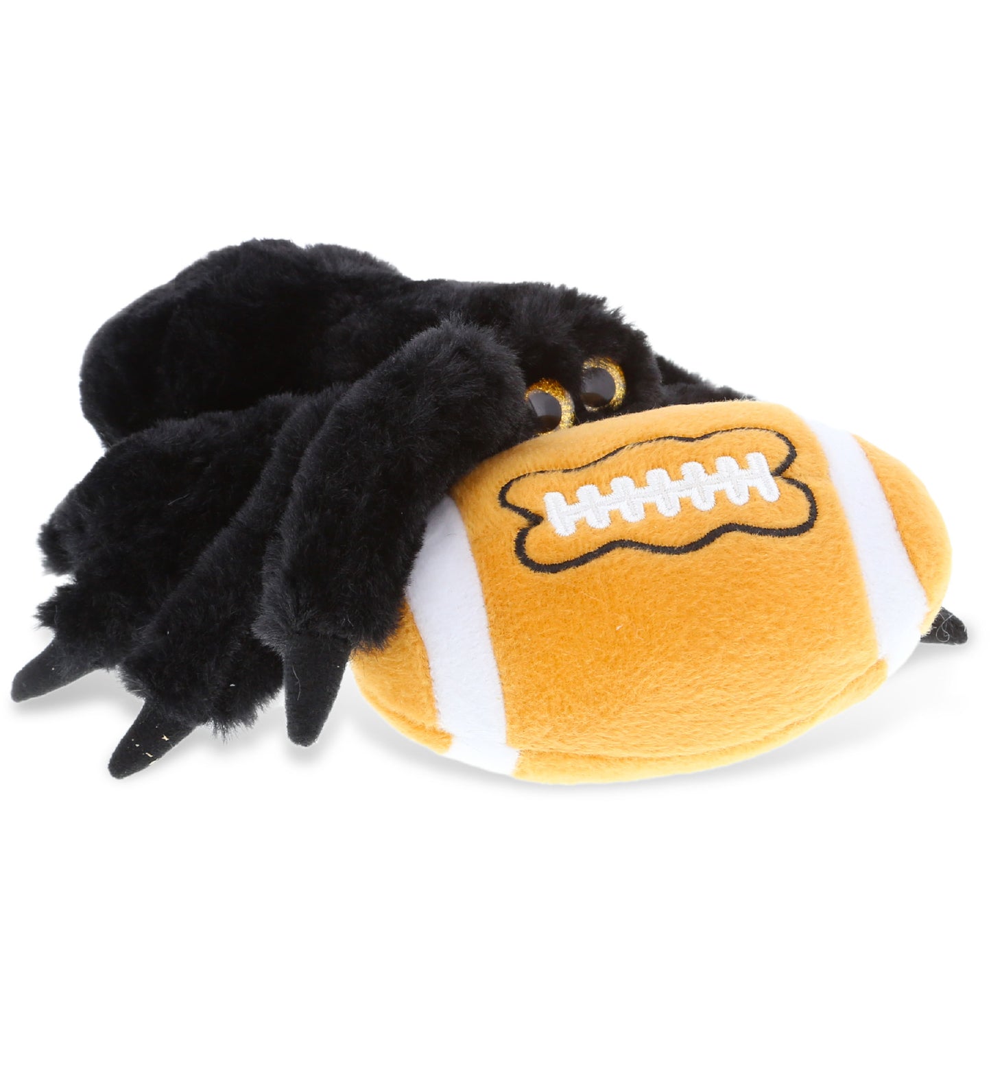 PLUSH FOOTBALL - SUPER SOFT PLUSH - BLACK SPIDER