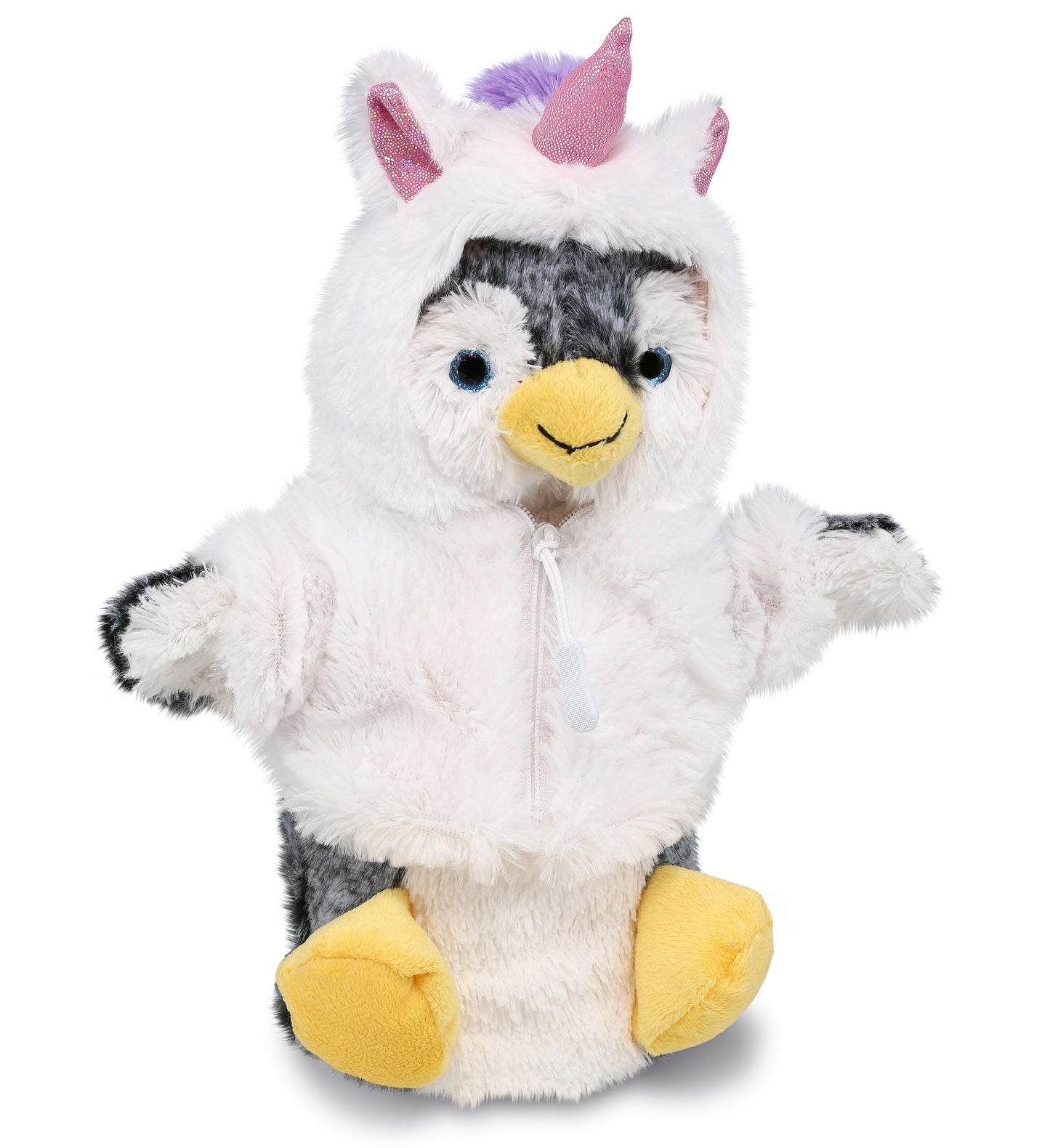 PLUSH UNICORN - SUPER SOFT PLUSH HAND PUPPET - PENGUIN