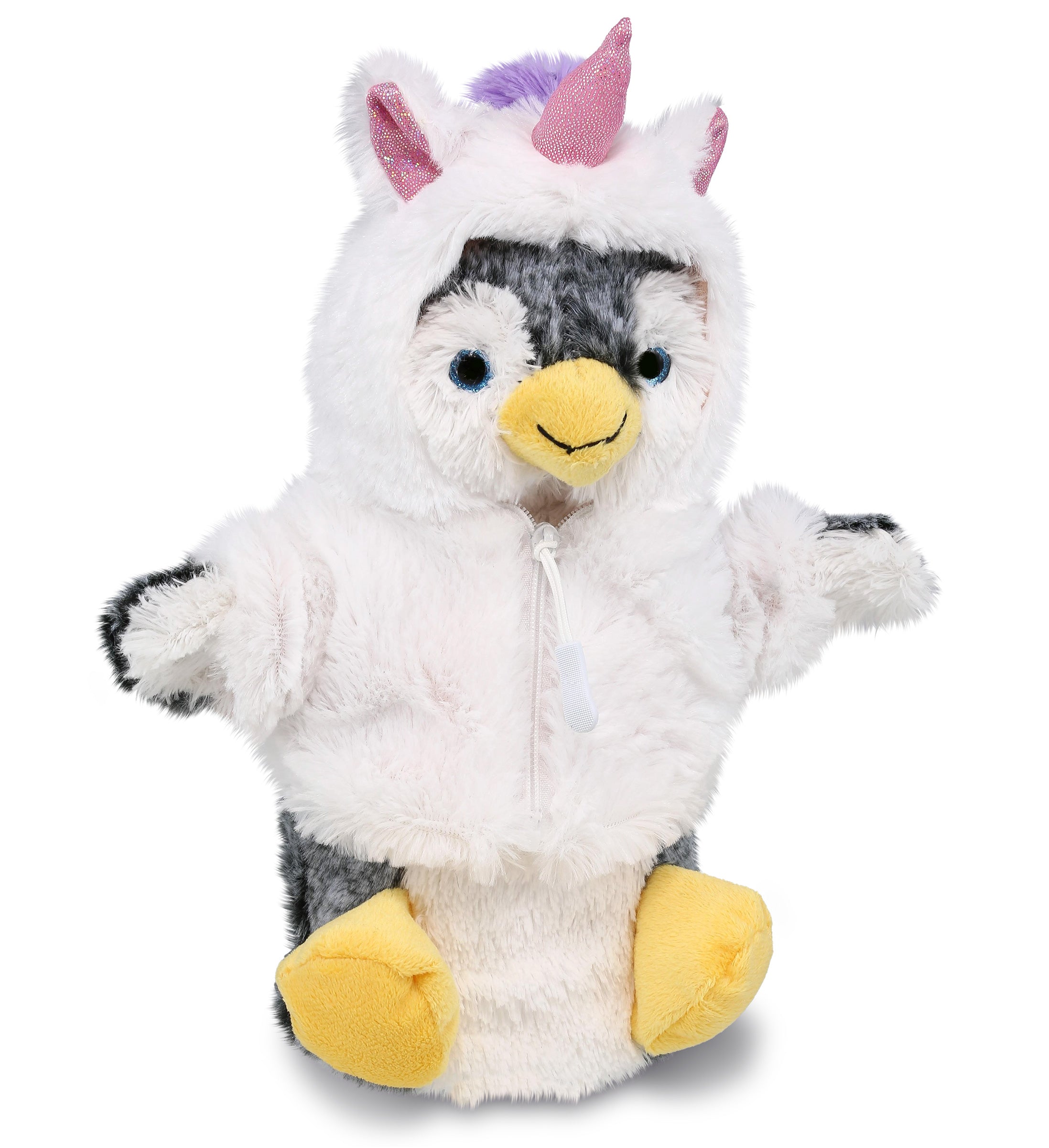 PLUSH UNICORN - SUPER SOFT PLUSH HAND PUPPET - PENGUIN