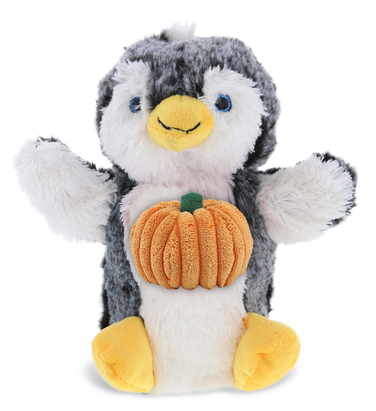 PLUSH PUMPKIN - SUPER SOFT PLUSH HAND PUPPET - PENGUIN