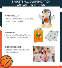 SUPER SOFT PLUSH HAND PUPPET - PENGUIN WITH BASKETBALL PLUSH