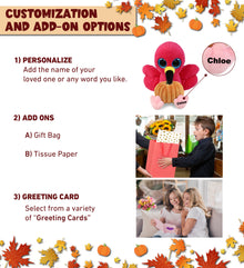 BIG EYE PLUSH - FLAMINGO WITH PUMPKIN PLUSH